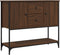 vidaXL - Dressoir - 100x36x85 - cm - bewerkt - hout - bruin - eikenkleur