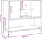vidaXL - Dressoir - 100x36x85 - cm - bewerkt - hout - bruin - eikenkleur