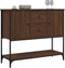 vidaXL - Dressoir - 100x36x85 - cm - bewerkt - hout - bruin - eikenkleur