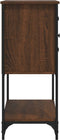 vidaXL - Dressoir - 100x36x85 - cm - bewerkt - hout - bruin - eikenkleur