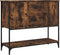 vidaXL - Dressoir - 100x36x85 - cm - bewerkt - hout - gerookt - eikenkleurig