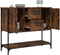 vidaXL - Dressoir - 100x36x85 - cm - bewerkt - hout - gerookt - eikenkleurig
