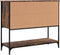 vidaXL - Dressoir - 100x36x85 - cm - bewerkt - hout - gerookt - eikenkleurig