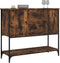 vidaXL - Dressoir - 100x36x85 - cm - bewerkt - hout - gerookt - eikenkleurig