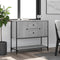 vidaXL - Dressoir - 100x36x85 - cm - bewerkt - hout - grijs - sonoma