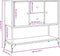 vidaXL - Dressoir - 100x36x85 - cm - bewerkt - hout - grijs - sonoma