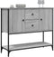vidaXL - Dressoir - 100x36x85 - cm - bewerkt - hout - grijs - sonoma