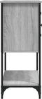 vidaXL - Dressoir - 100x36x85 - cm - bewerkt - hout - grijs - sonoma