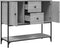 vidaXL - Dressoir - 100x36x85 - cm - bewerkt - hout - grijs - sonoma
