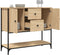 vidaXL - Dressoir - 100x36x85 - cm - bewerkt - hout - sonoma - eikenkleurig