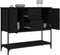 vidaXL - Dressoir - 100x36x85 - cm - bewerkt - hout - zwart