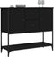vidaXL - Dressoir - 100x36x85 - cm - bewerkt - hout - zwart