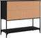 vidaXL - Dressoir - 100x36x85 - cm - bewerkt - hout - zwart
