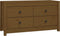 vidaXL - Dressoir - 100x40x54 - cm - massief - grenenhout - honingbruin