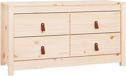 vidaXL - Dressoir - 100x40x54 - cm - massief - grenenhout