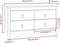 vidaXL - Dressoir - 100x40x54 - cm - massief - grenenhout