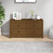vidaXL - Dressoir - 100x40x54 - cm - massief - grenenhout - honingbruin