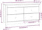 vidaXL - Dressoir - 100x40x54 - cm - massief - grenenhout