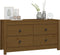 vidaXL - Dressoir - 100x40x54 - cm - massief - grenenhout - honingbruin