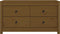 vidaXL - Dressoir - 100x40x54 - cm - massief - grenenhout - honingbruin