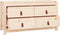 vidaXL - Dressoir - 100x40x54 - cm - massief - grenenhout