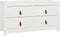 vidaXL - Dressoir - 100x40x54 - cm - massief - grenenhout - wit
