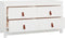 vidaXL - Dressoir - 100x40x54 - cm - massief - grenenhout - wit