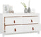 vidaXL - Dressoir - 100x40x54 - cm - massief - grenenhout - wit