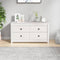 vidaXL - Dressoir - 100x40x54 - cm - massief - grenenhout - wit