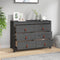 vidaXL - Dressoir - 100x40x72 - cm - massief - grenenhout - grijs