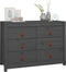 vidaXL - Dressoir - 100x40x72 - cm - massief - grenenhout - grijs