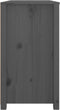vidaXL - Dressoir - 100x40x72 - cm - massief - grenenhout - grijs