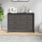 vidaXL - Dressoir - 100x40x72 - cm - massief - grenenhout - grijs