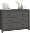 vidaXL - Dressoir - 100x40x72 - cm - massief - grenenhout - grijs