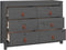 vidaXL - Dressoir - 100x40x72 - cm - massief - grenenhout - grijs