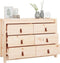 vidaXL - Dressoir - 100x40x72 - cm - massief - grenenhout