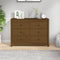 vidaXL - Dressoir - 100x40x72 - cm - massief - grenenhout - honingbruin