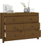 vidaXL - Dressoir - 100x40x72 - cm - massief - grenenhout - honingbruin