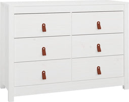 vidaXL - Dressoir - 100x40x72 - cm - massief - grenenhout - wit