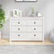 vidaXL - Dressoir - 100x40x72 - cm - massief - grenenhout - wit