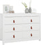vidaXL - Dressoir - 100x40x72 - cm - massief - grenenhout - wit