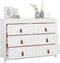 vidaXL - Dressoir - 100x40x72 - cm - massief - grenenhout - wit