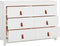 vidaXL - Dressoir - 100x40x72 - cm - massief - grenenhout - wit