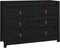vidaXL - Dressoir - 100x40x72 - cm - massief - grenenhout - zwart