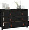 vidaXL - Dressoir - 100x40x72 - cm - massief - grenenhout - zwart