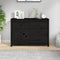 vidaXL - Dressoir - 100x40x72 - cm - massief - grenenhout - zwart