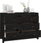 vidaXL - Dressoir - 100x40x72 - cm - massief - grenenhout - zwart