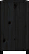 vidaXL - Dressoir - 100x40x72 - cm - massief - grenenhout - zwart