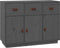 vidaXL - Dressoir - 100x40x75 - cm - massief - grenenhout - grijs