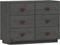 vidaXL - Dressoir - 100x40x75 - cm - massief - grenenhout - grijs